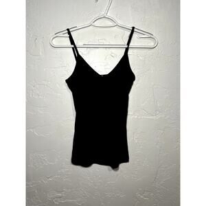 Asos black ribbed y2k basic classic grunge coquette cropped tank top womens 4